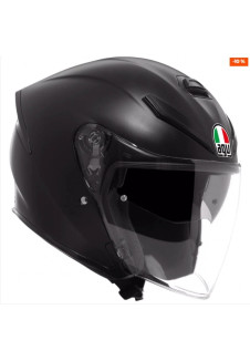 МОТОШОЛОМ AGV K5 JET MATT BLACK p.S, L (нові) 150євро
